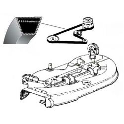 Pasek klinowy napędu noży MTD Super 114 nr 754-0293