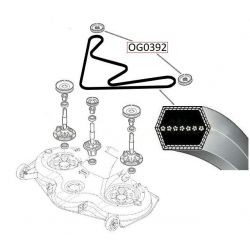 Pasek dwustronnie klinowy Viking MT6127.0 KL