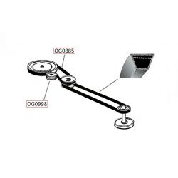 Pasek klinowy MTD Junior 115, JA115, RH115, Gutbrod SLX96S nr. 754-0280A