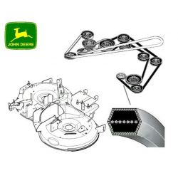 Pasek napędu noży John Deere X350R - dolny nr M170986