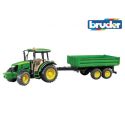 Zabawka Traktor - John Deere 5115M z przyczepą