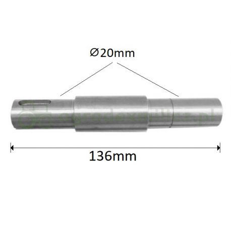 Wałek piasty noża Viking MR340, MR380 nr 61267020700