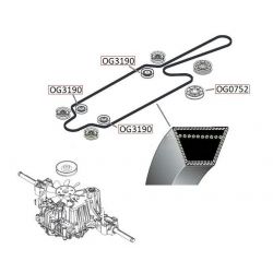 Pasek jazdy McCulloch M125-97TC