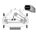 Pasek dwustronnie klinowy AA112 Echo, Countax