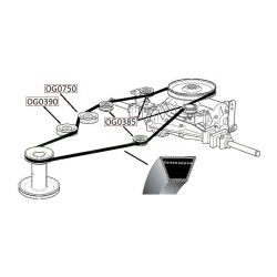 Pasek klinowy A2548La Viking MT740