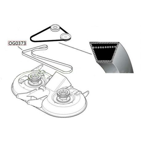 Pasek klinowy A1518Lw Simplicity 2418H, Baron nr 1725557SM
