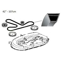 Pasek napędu noży John Deere L107