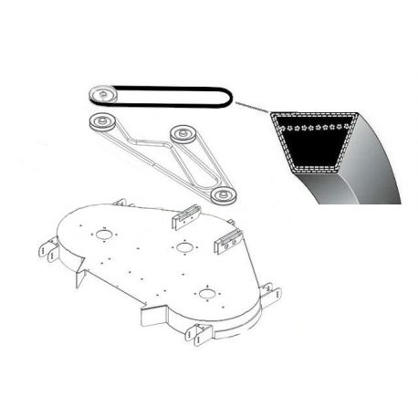 Pasek klinowy napędu noży Ariens 42" XRD Countax, Westwood nr 22871200